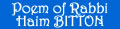 Piyout composed by the Haïm BITTON Rabbi